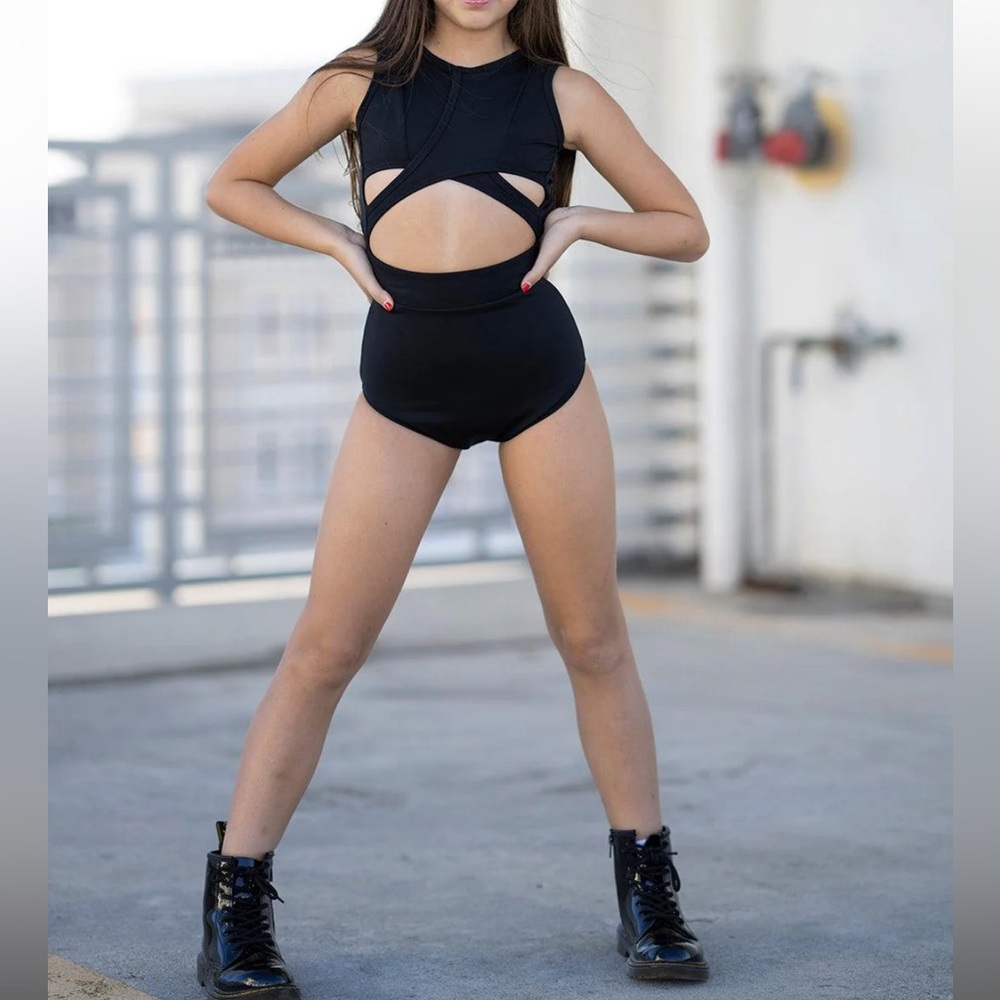 Werk Dancewear BLACK FUSION LEO - YL